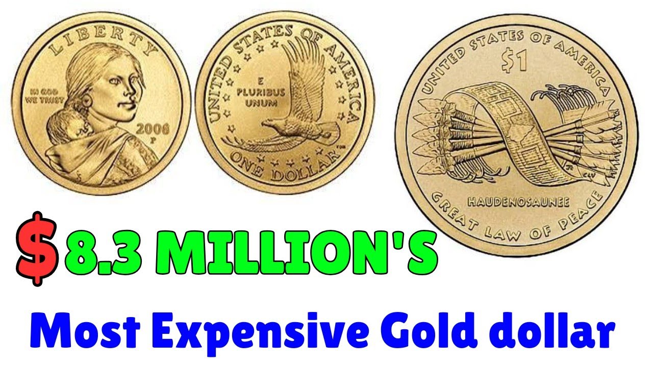 Top 10 Most Expensive USA Gold $ 1 Dollar Coins You Need to Look For! $1 Coins Worth BIG Money!