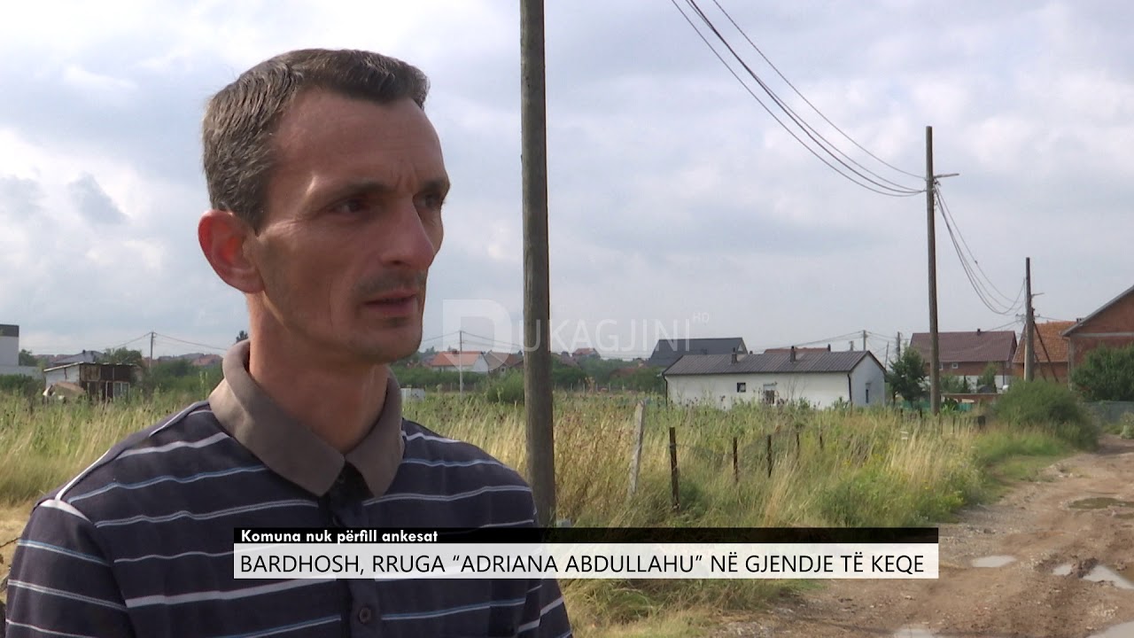 Bardhosh, rruga 'Adriana Abdullahu' në gjendje të keqe