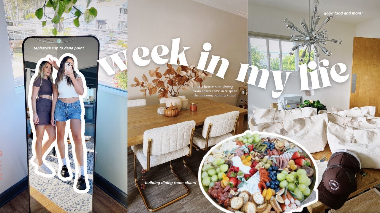 WEEK IN MY LIFE: New dining room chairs, TableRock trip to Dana Point, & MORE!
