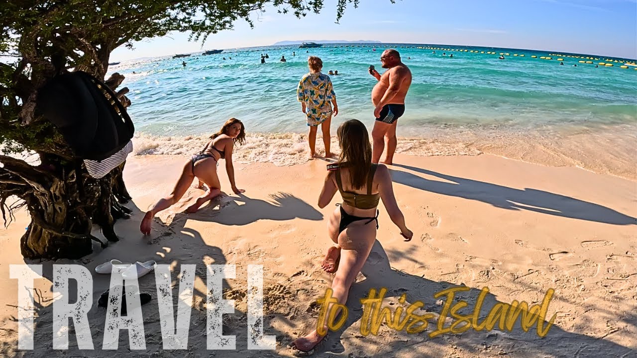 Paradise Island Outside Pattaya, Thailand KOH Larn Island 2025. #pattaya #island #vlog #beach