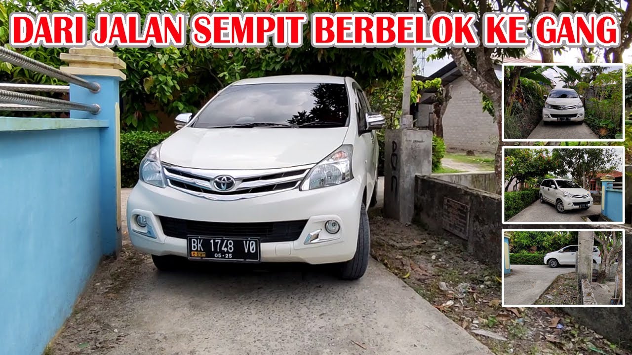 Cara berbelok maju dari jalan sempit masuk ke gang yang lebih sempit