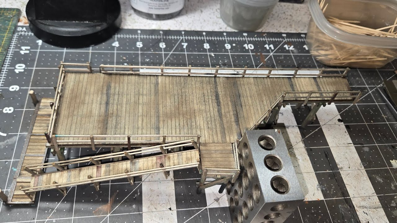 Build Series...PART 1 ...Pier 7 Food and Fuel from Mine Mount Models ---  THE PIER