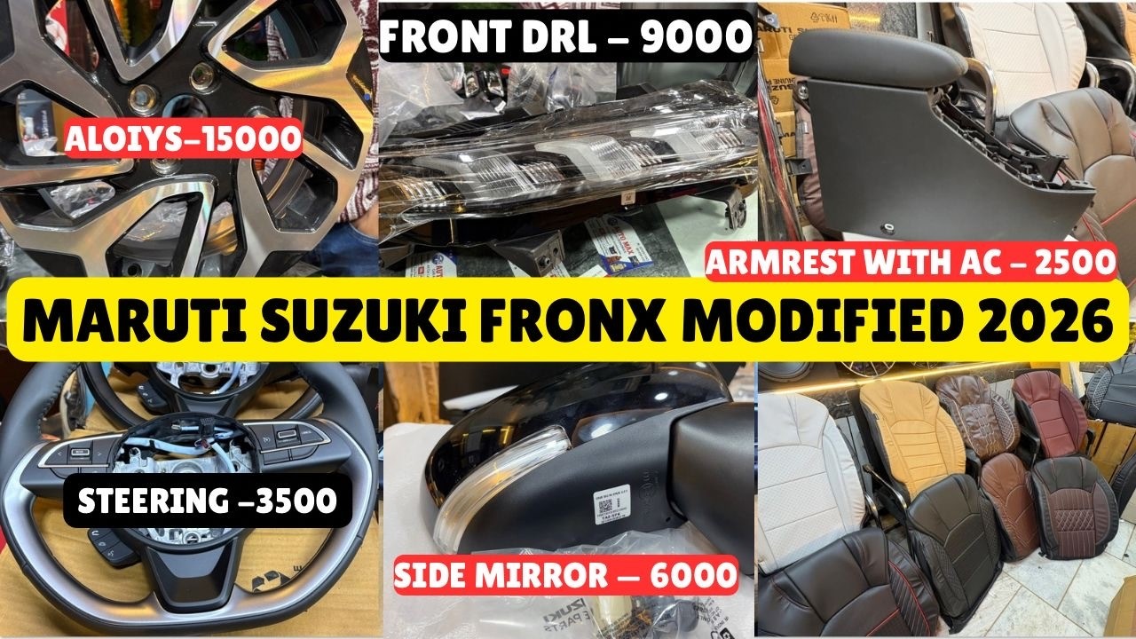 2026 Maruti Suzuki Fronx Genuine Accessories ✅ Maruti Suzuki Fronx Base Model Modified With Price ✅