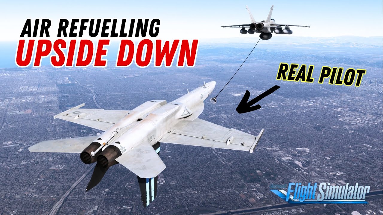 I get a little too excited! Inverted Air Refuelling in Microsoft Flight Simulator