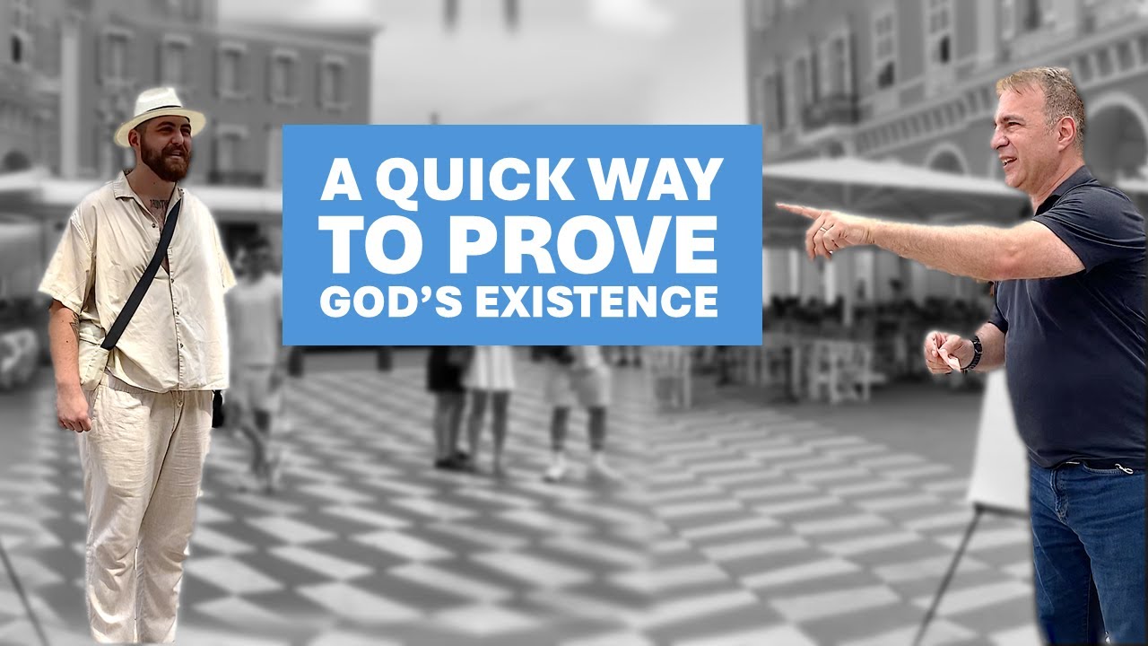 Can he prove God's existence in 1 minute?