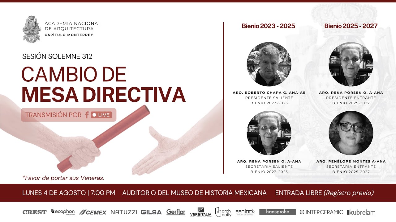 Sesión 312 - Cambio de Mesa Directiva