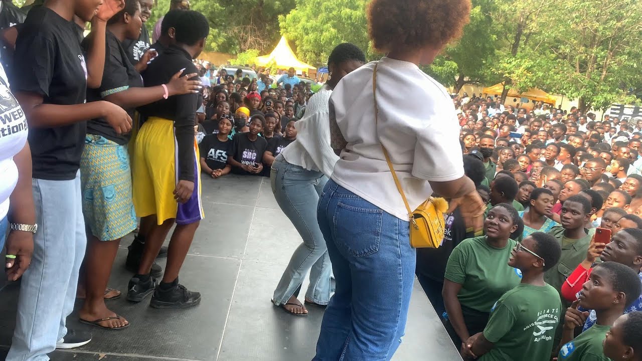 DopeNation performance at Accra Girls SHS, as part of their SHS Tour.