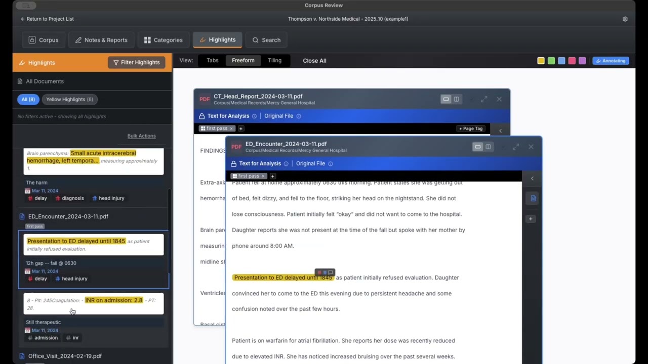 Building a defensible chronology from scattered documents
