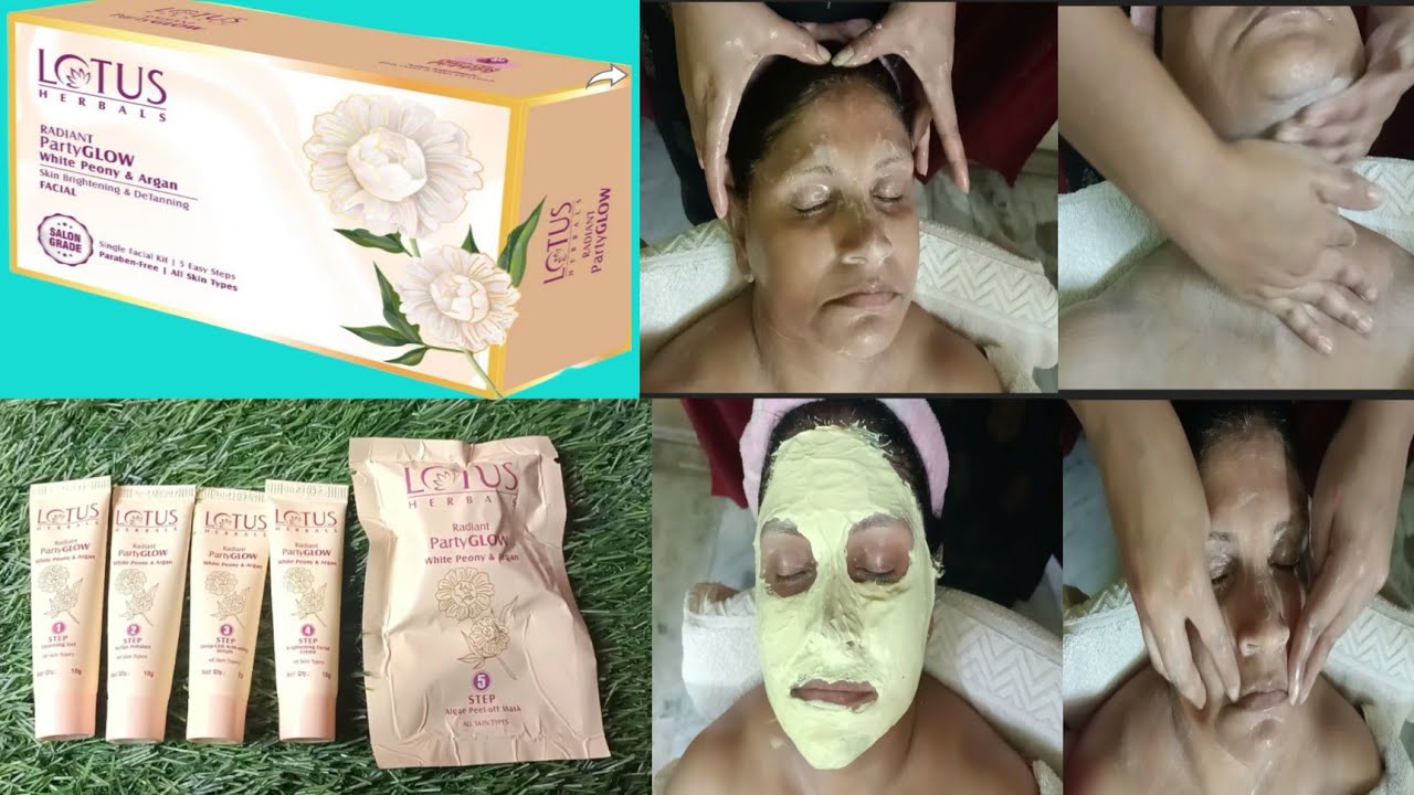 Lotus Party Glow facial kit/ Facial tutorial step by step/Watch this video before doing lotus facial