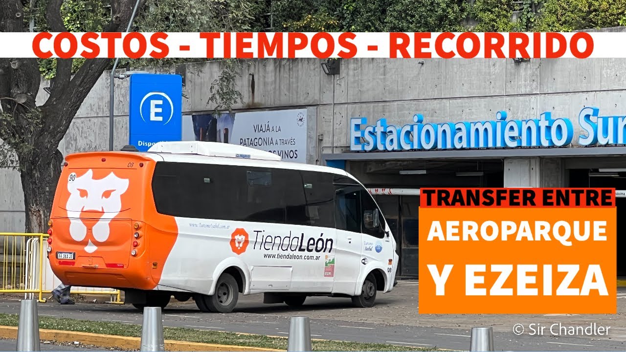 Traslado entre Ezeiza y Aeroparque - los datos del transfer