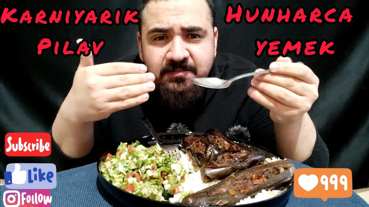 KARNIYARIK+PILAV+SALATA  | TURKISH FOOD | TÜRKÇE ASMR | BEKOLATTE ASMR | HUNHARCA YEMEK YEMEK