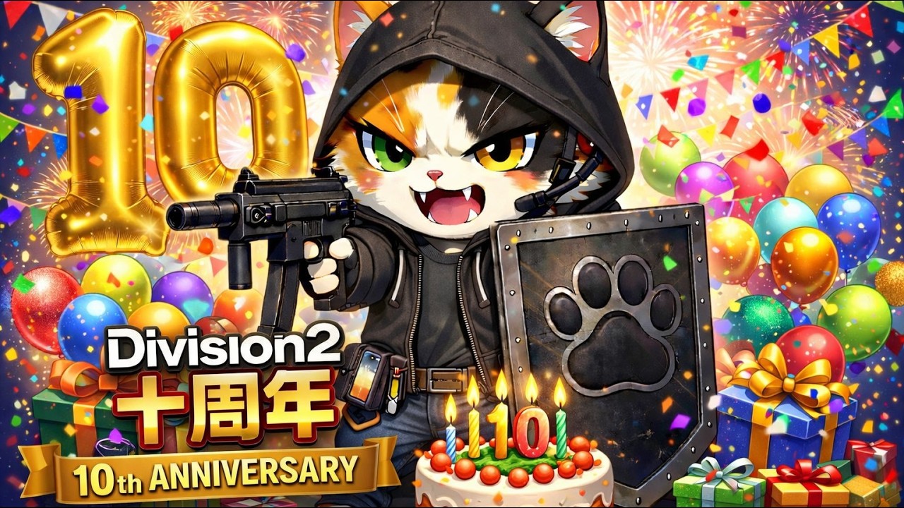 Division 2【PS5 pro】10th Anniversary 🎉 【 ハリアープライドビルド試行錯誤🤔 ＋ シェリフ🩸で遊ぶ 】⚠️野良猫なんで噛みつき注意‼️ 概要欄必読🙇‍♂️