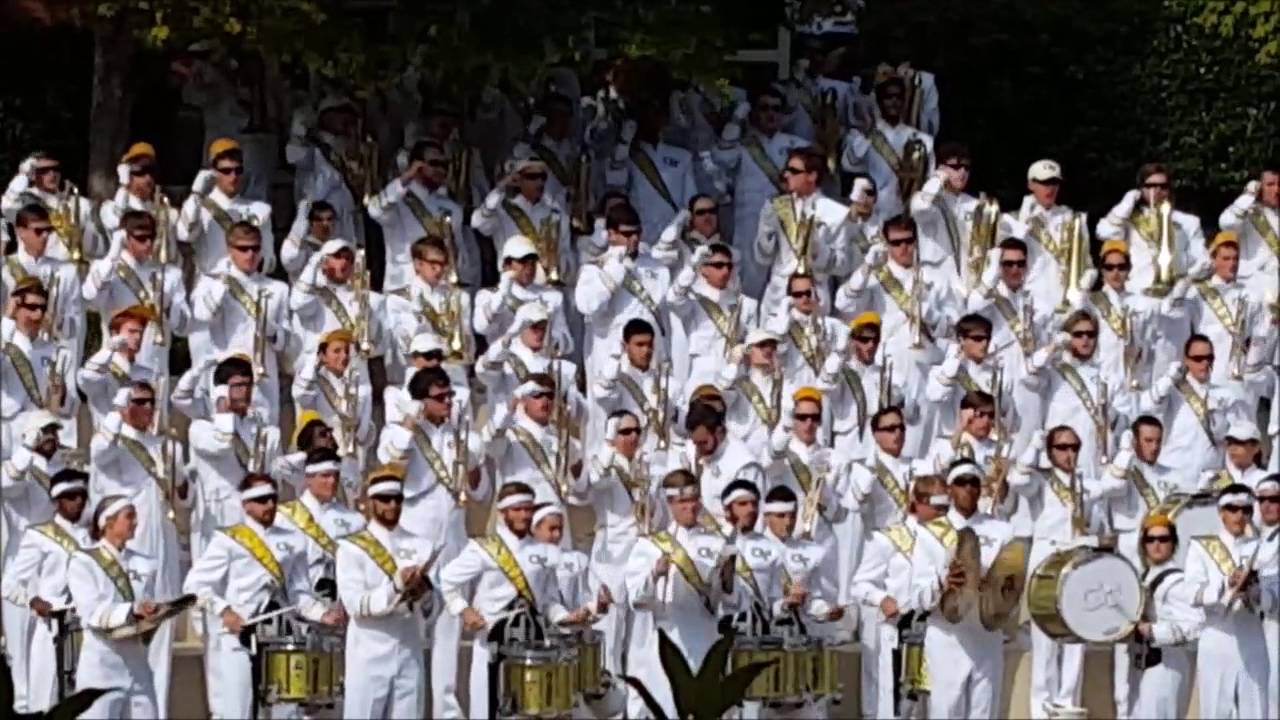 Georgia Tech Marching Band at the Campanile