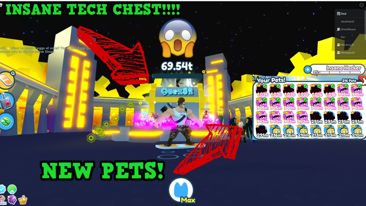 PET SIMULATOR NEW UPDATE!  NEW TECH CHEST AND PETS!