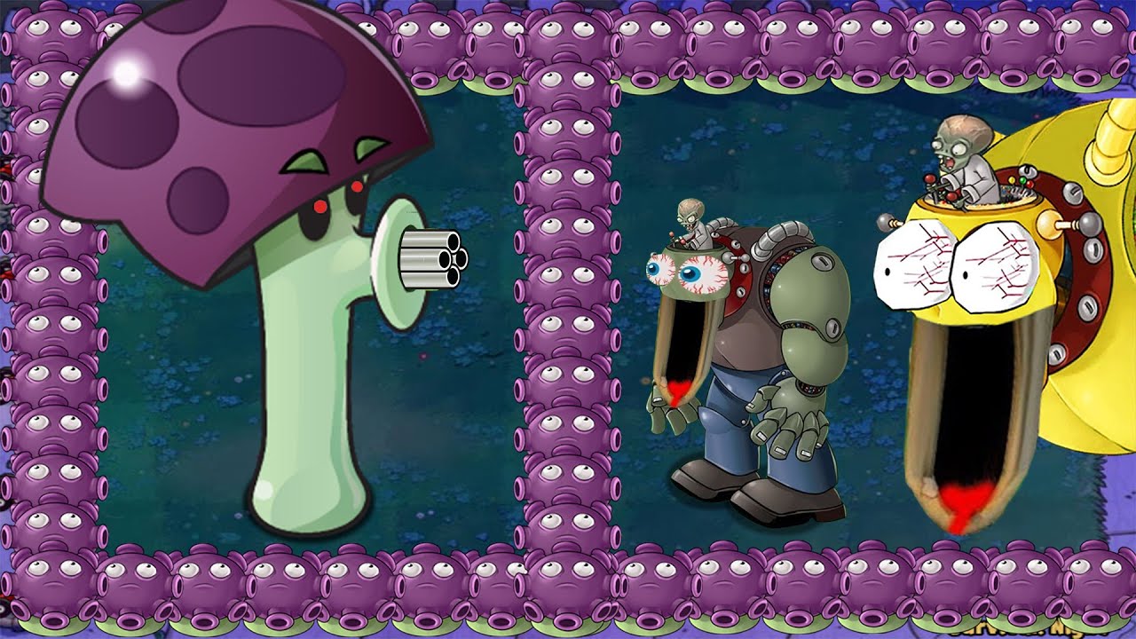 Scaredy Shroom Vs All Shroom Vs Giga Gargantuar Vs Dr Zomboss Plants Vs Zombies Battlez