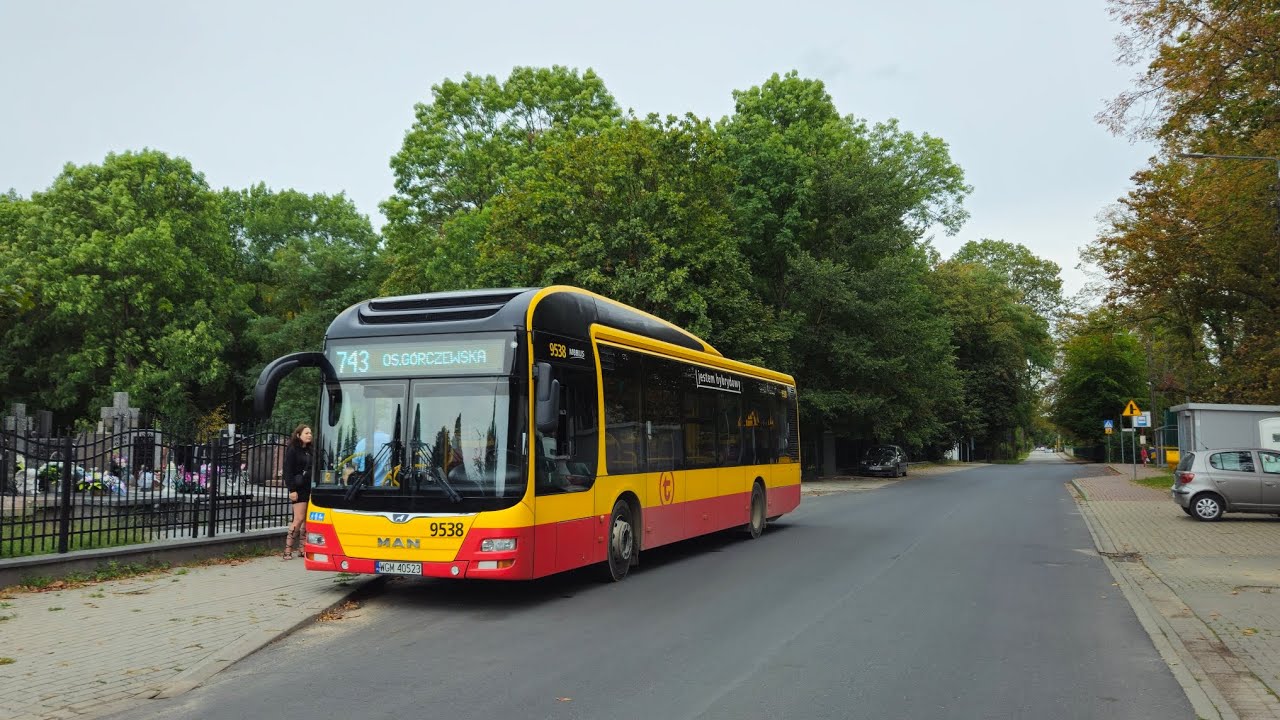 Linia 743 - MAN NL253 Lion's City Hybrid #9538 (Mobilis)