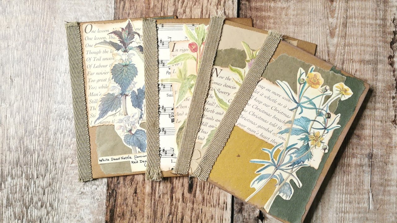 Mini Notebooks - Edith Holden Country Diary - Junk Journal