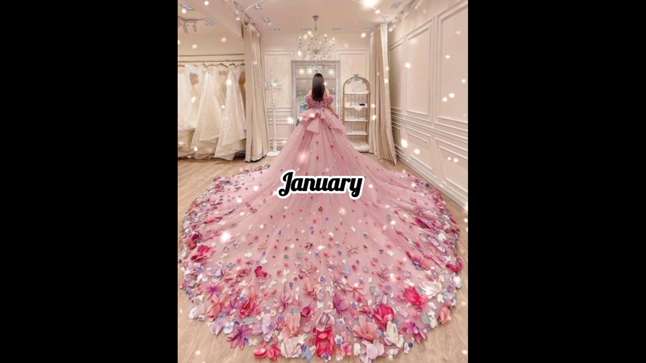 choose your birthday month and see your dress 👗#dress #birthday #month #viralvideo #shorts #gown