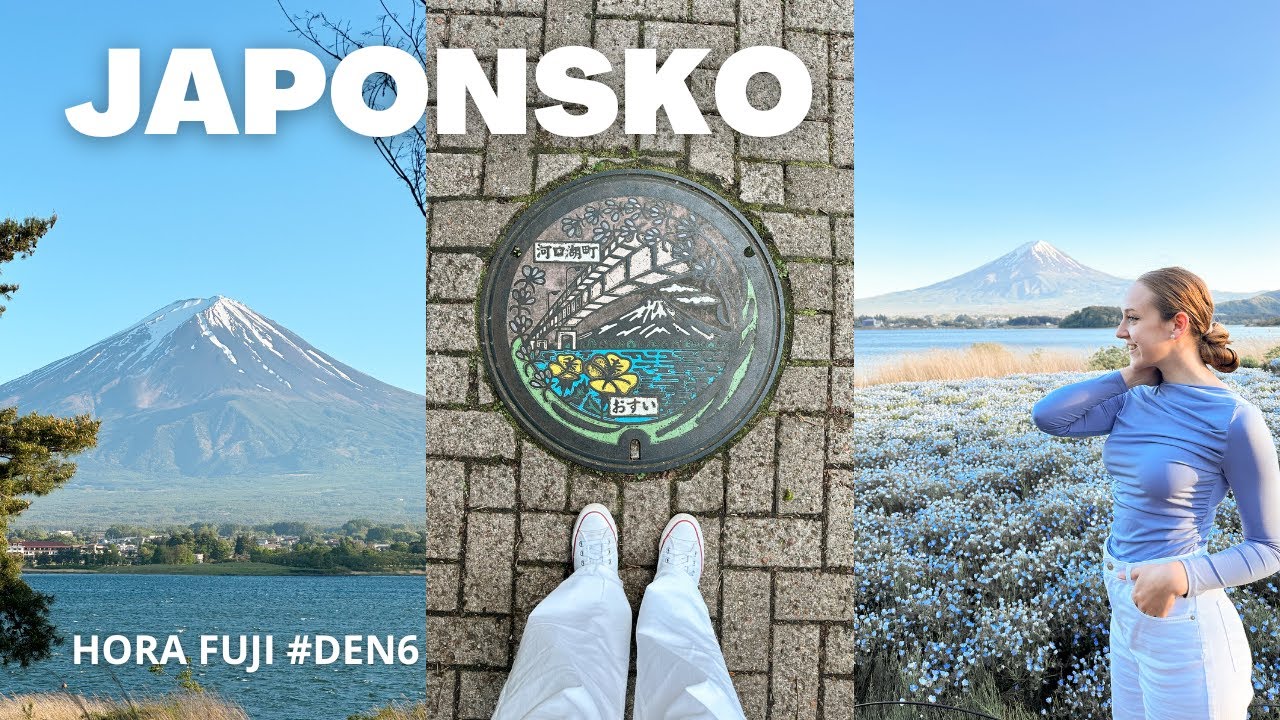 VLOG Z JAPONSKA #6 I Poprvé vidíme na živo horu Fuji 🗻🇯🇵 I Oishi Park, Fujisan, Fujikawaguchiko