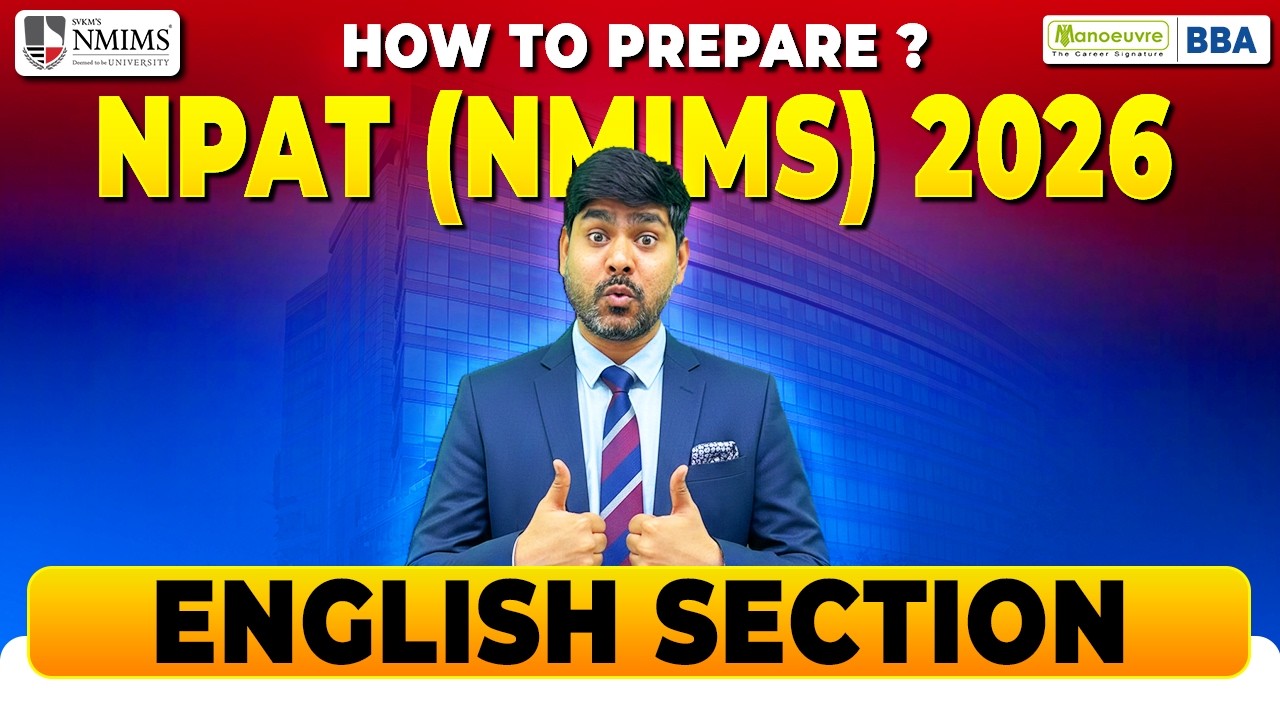 How to crack NMIMS NPAT 2026 English Section | Complete Strategy + PYQs | NMIMS NPAT 2026 #npat2026