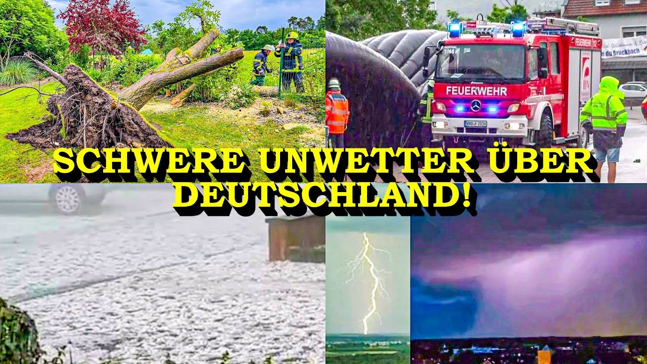 +++ SCHWERE UNWETTER ÜBER DEUTSCHLAND +++ GEWITTER & BLITZEINSCHLÄGE & STURM | FEUERWEHR im EINSATZ