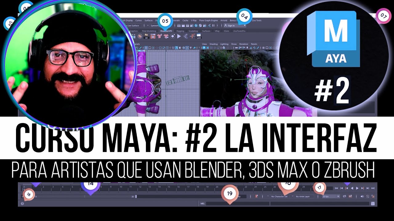 Tutorial MAYA CAP #2 LA LA INTERFAZ PROFESIONAL