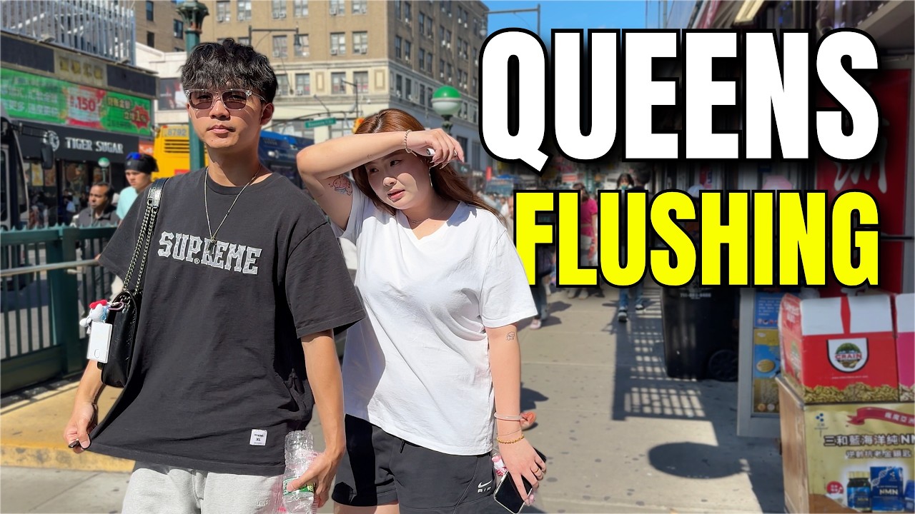 NEW YORK CITY Walking Tour [4K] - QUEENS - FLUSHING The Largest Chinatown In New York City