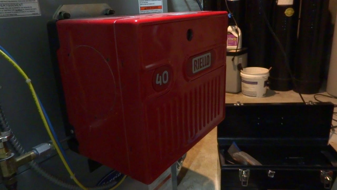 oil fired Furnace Riello Burner annual service
