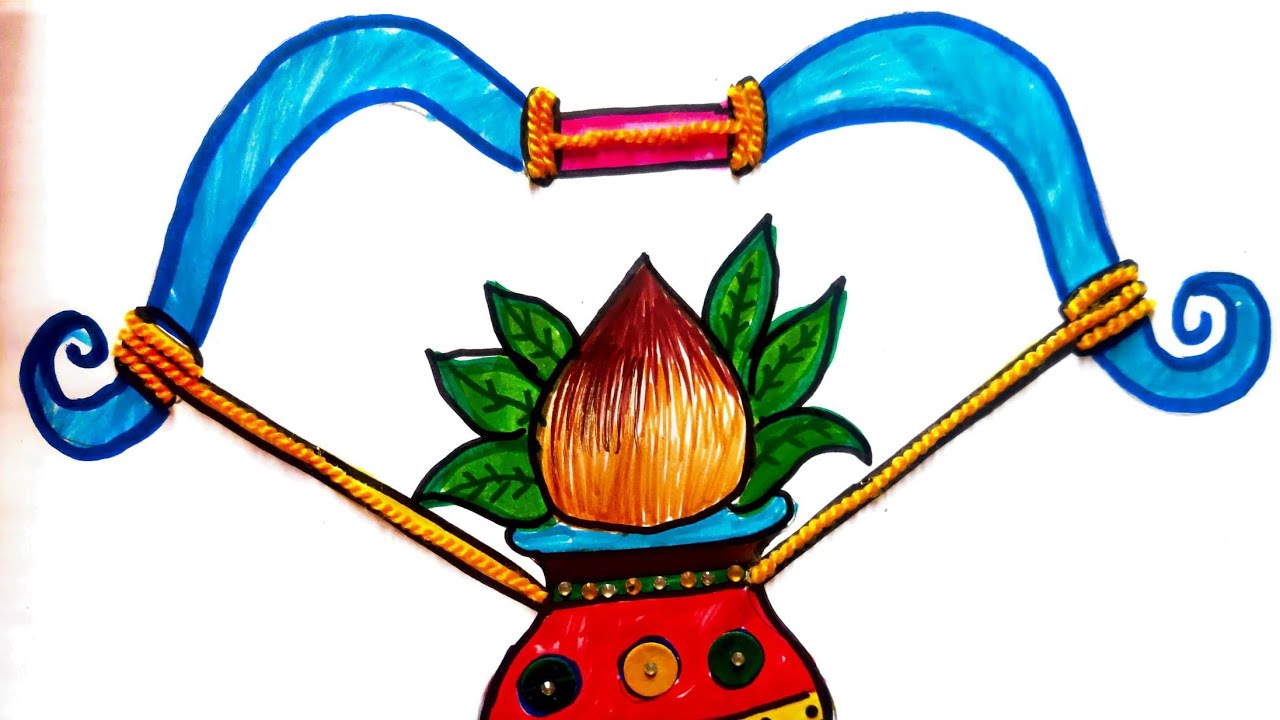 Happy Ramnavami|Easy drawing for kidz|wool and bindis pasting activity|