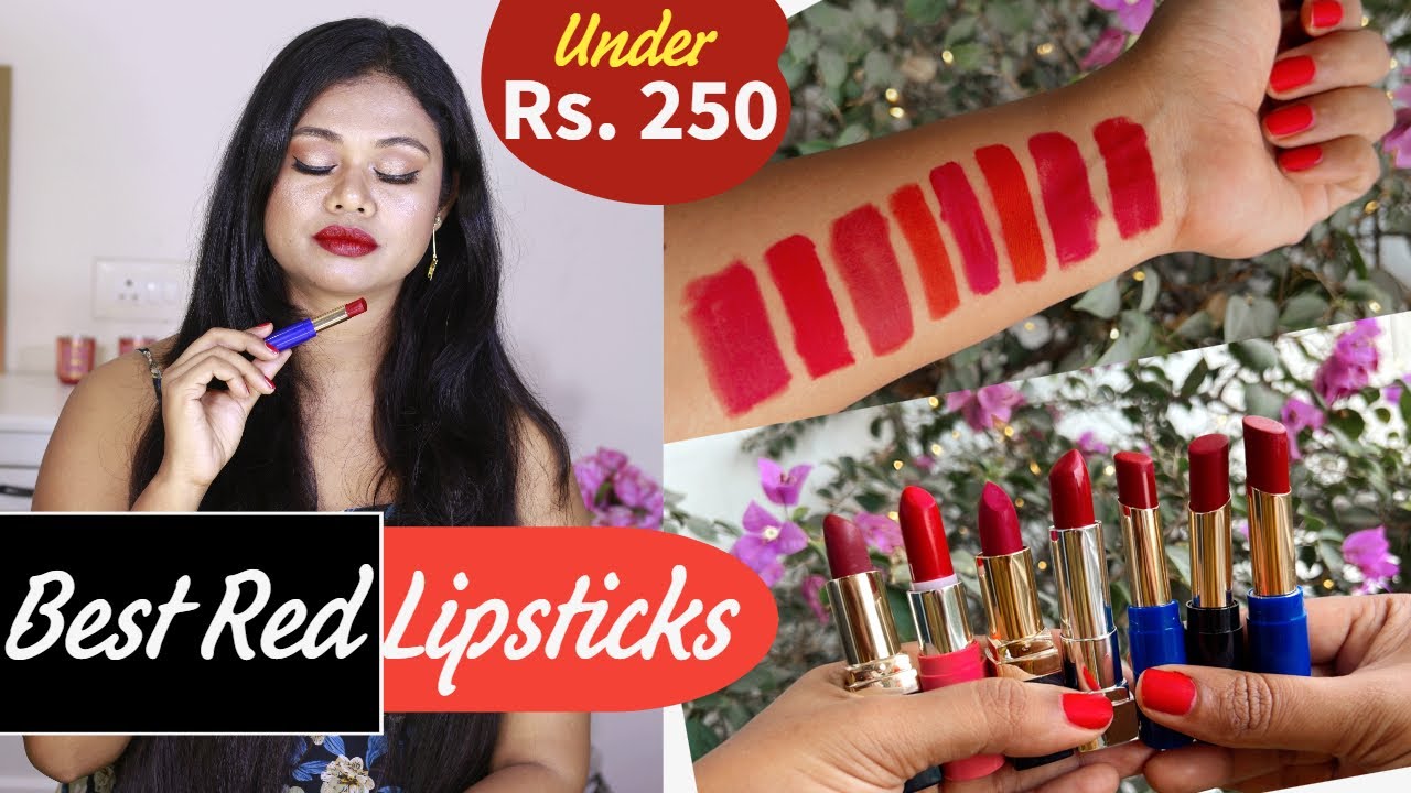 Best Red Lipsticks For Indian Skin Tone 2022 | Hottest RED Lipsticks & Dupes under Rs 250😱
