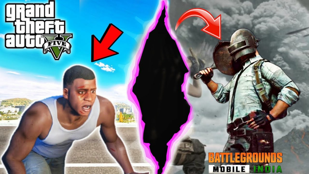 GTA 5 : FRANKLIN travels from GTA 5 to PUBG to save the WORLD