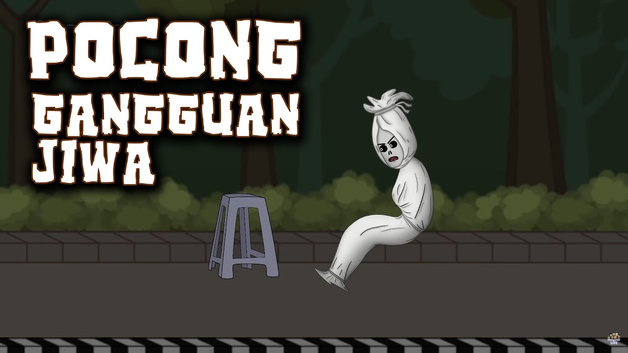 Pocong Dengan Gangguan Jiwa - Animasi Horor Kartun Lucu - WargaNet Life