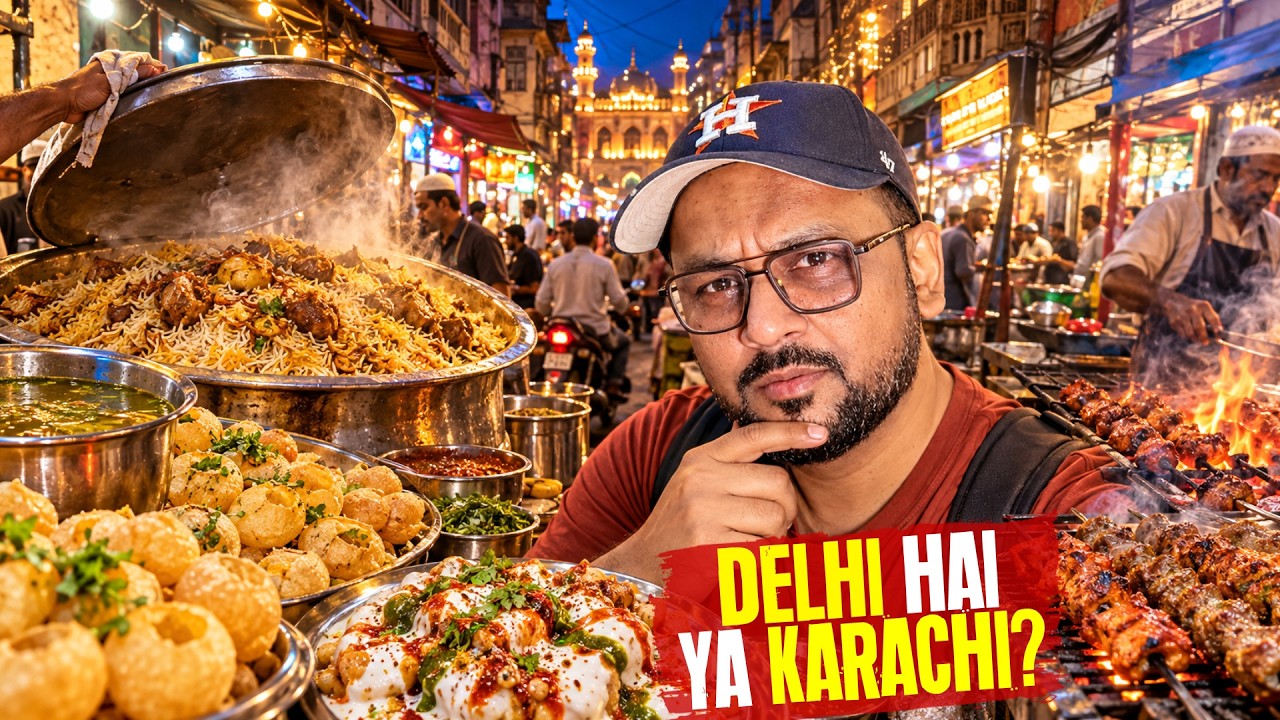 OLD DELHI Street Food Tour in Karachi | Pani Puri, Dahi Bhallay, Biryani & BBQ