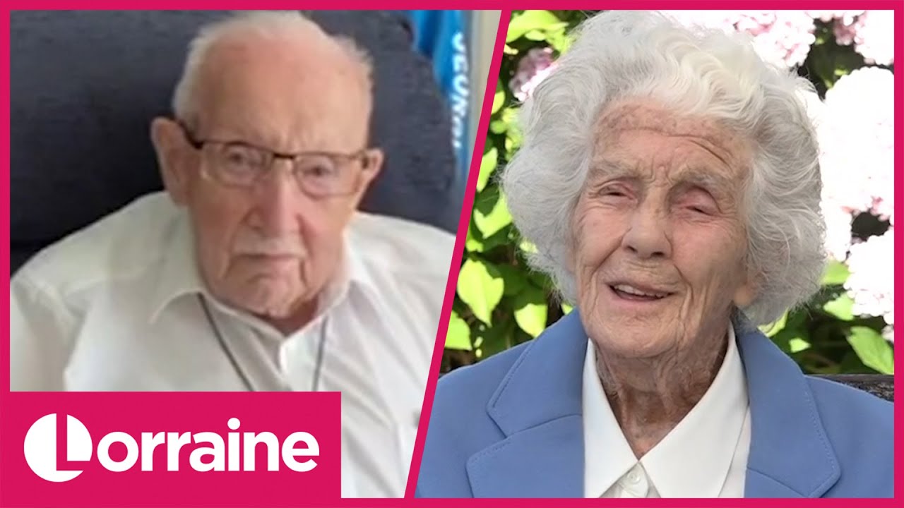 104-Year-Old Climbing Hill for Charity Gets a Surprise From Captain Sir Tom Moore | Lorraine