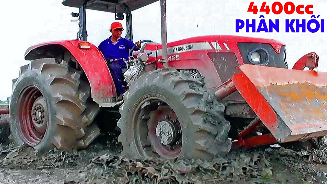 Трактор Massey Ferguson 425 Xtra 2017 года в действии