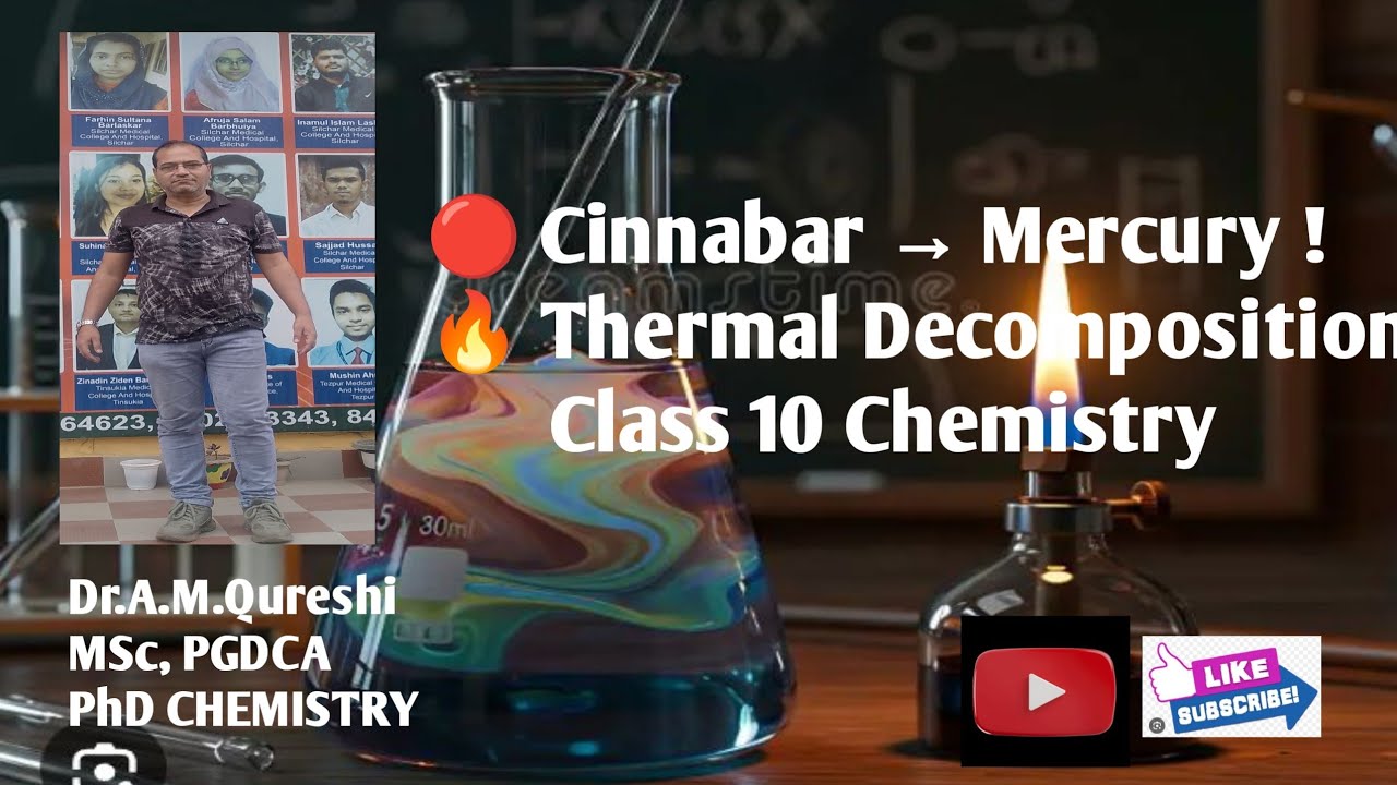 “🔥Roasting Cinnabar: From HgS to Shiny Mercury Metal! Class 10 NCERT”