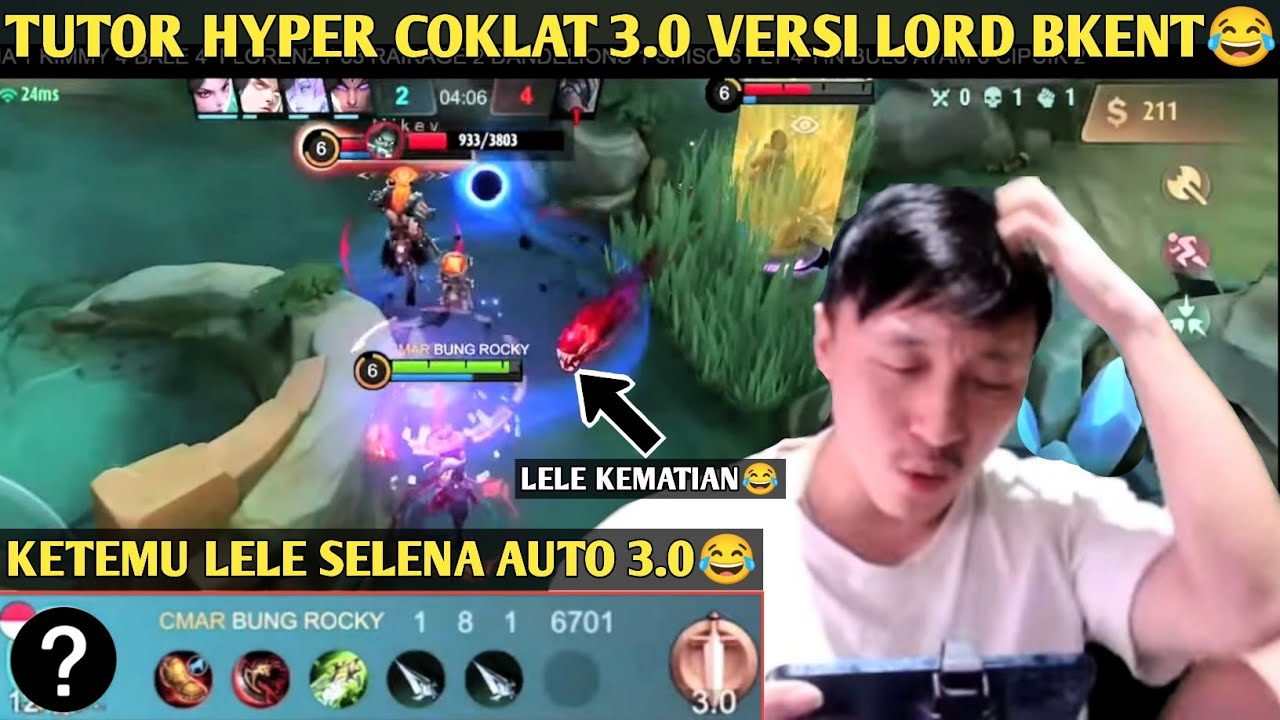 TUTOR HYPER 3.0 LORD BKENT😂, LAWAN LELE SELENA AUTO COKLAT 3.0😂😂