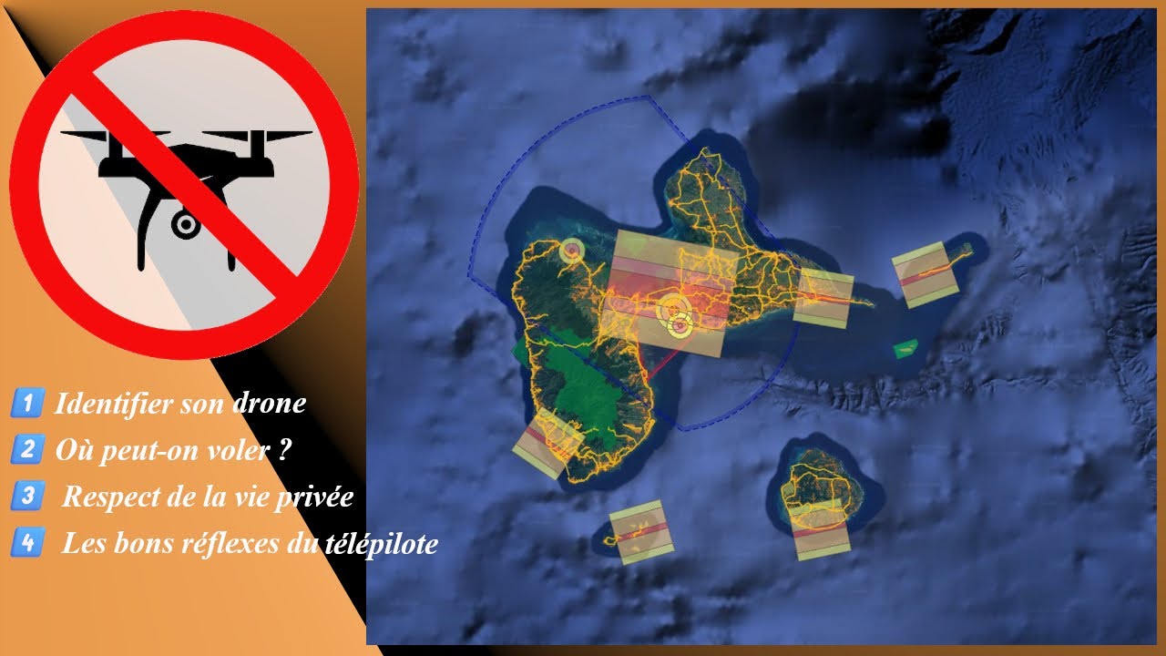 Zone de vol drone en Guadeloupe FWI