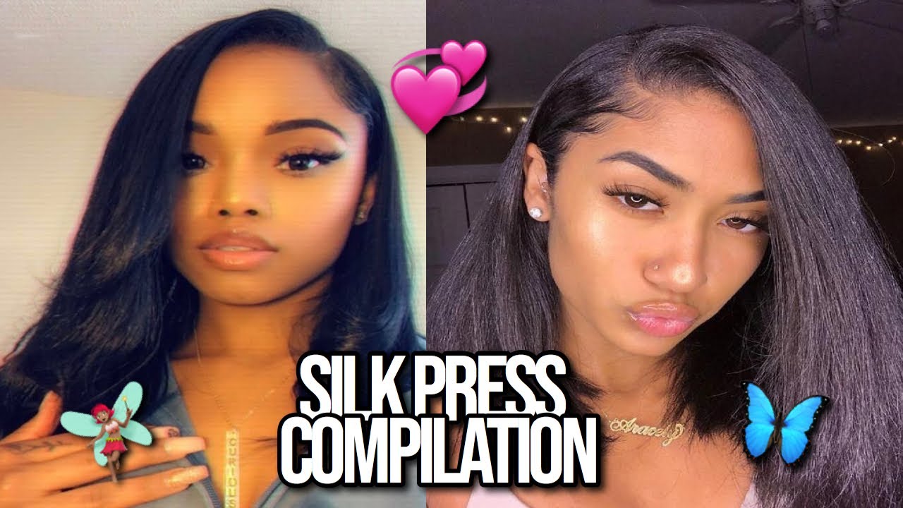 SILK PRESS COMPILATION🧚🏽&zwj;♀️🦋💞!!! | PRINCESS BEAUTY