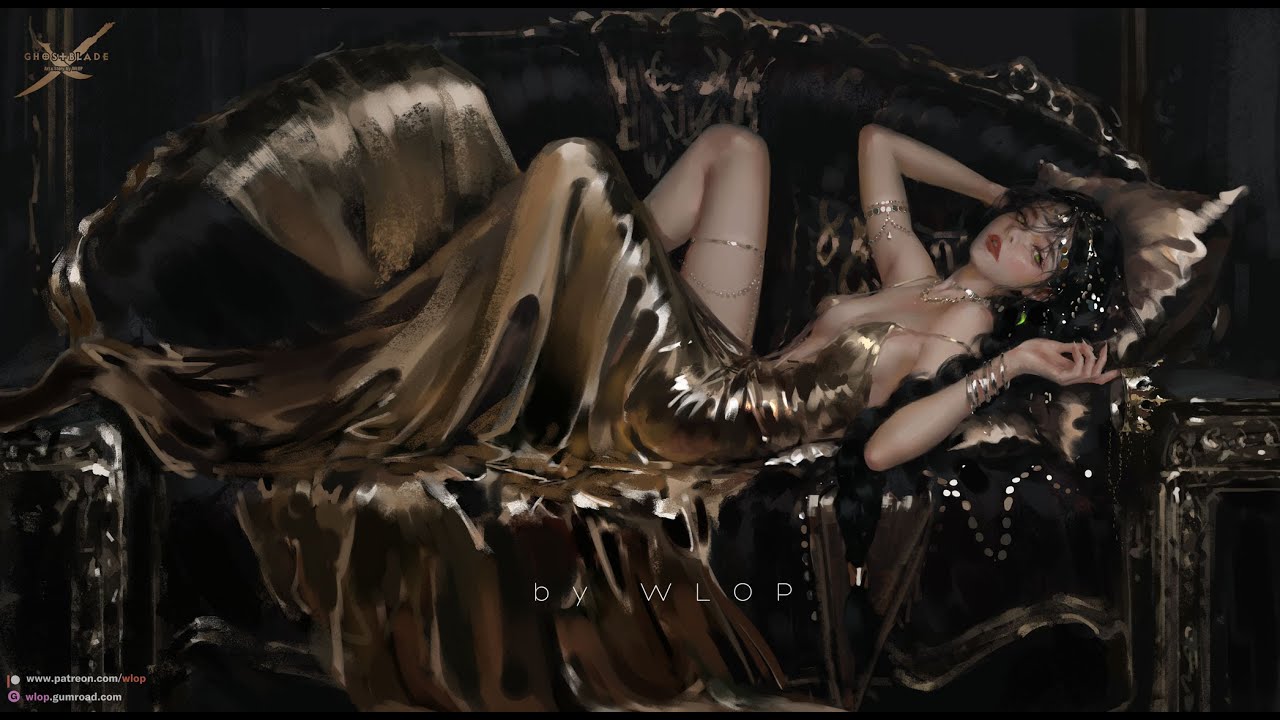 Photoshop painting process - Golden