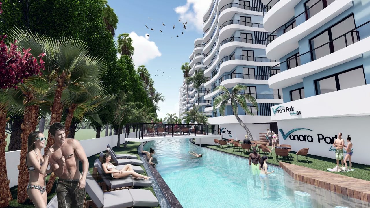 Sea & Mountain Views   Vanora Park, 3 Bed Apartments , North Cyprus,  Iskele, Long Beach - £257,500
