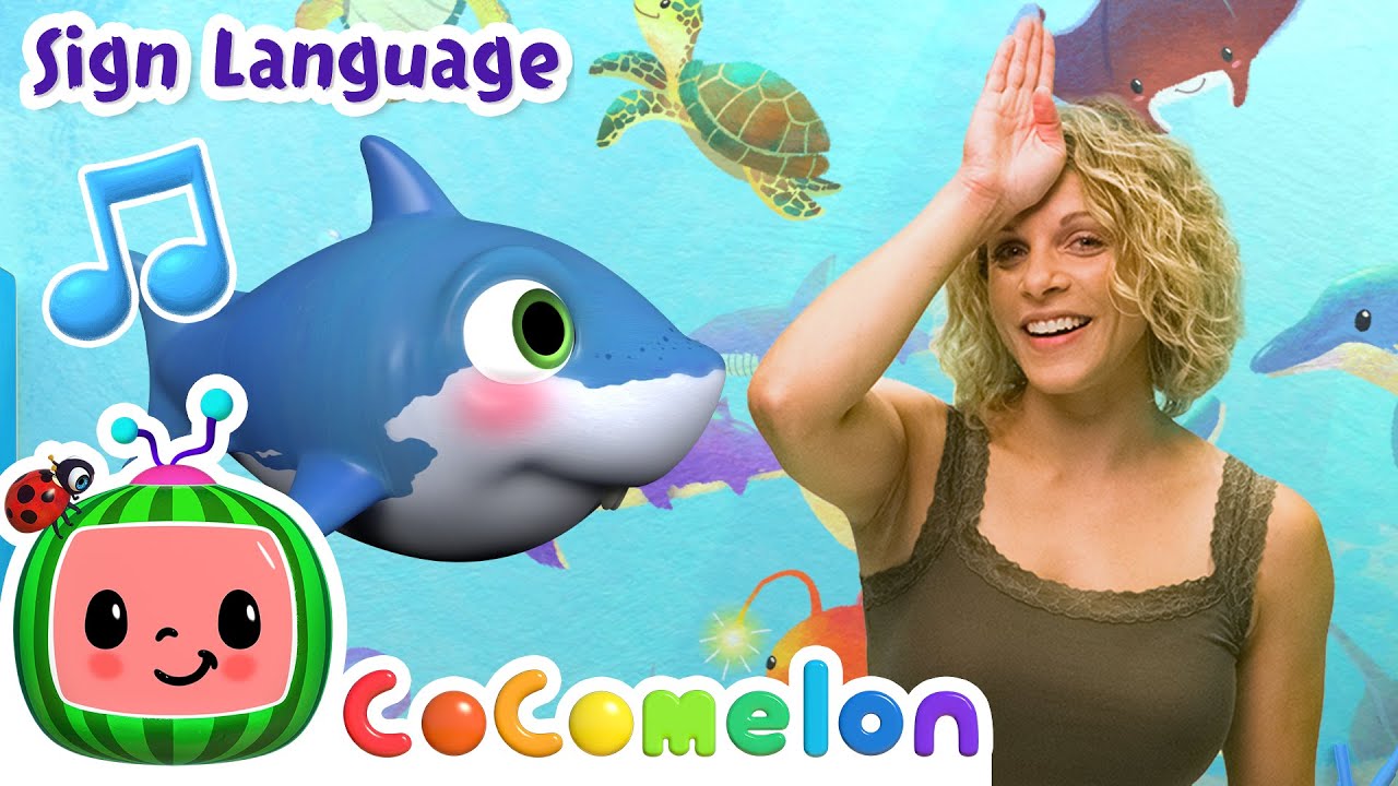 Baby Shark | CoComelon with ASL | 🖐️ Sign Language for Babies 🖐️