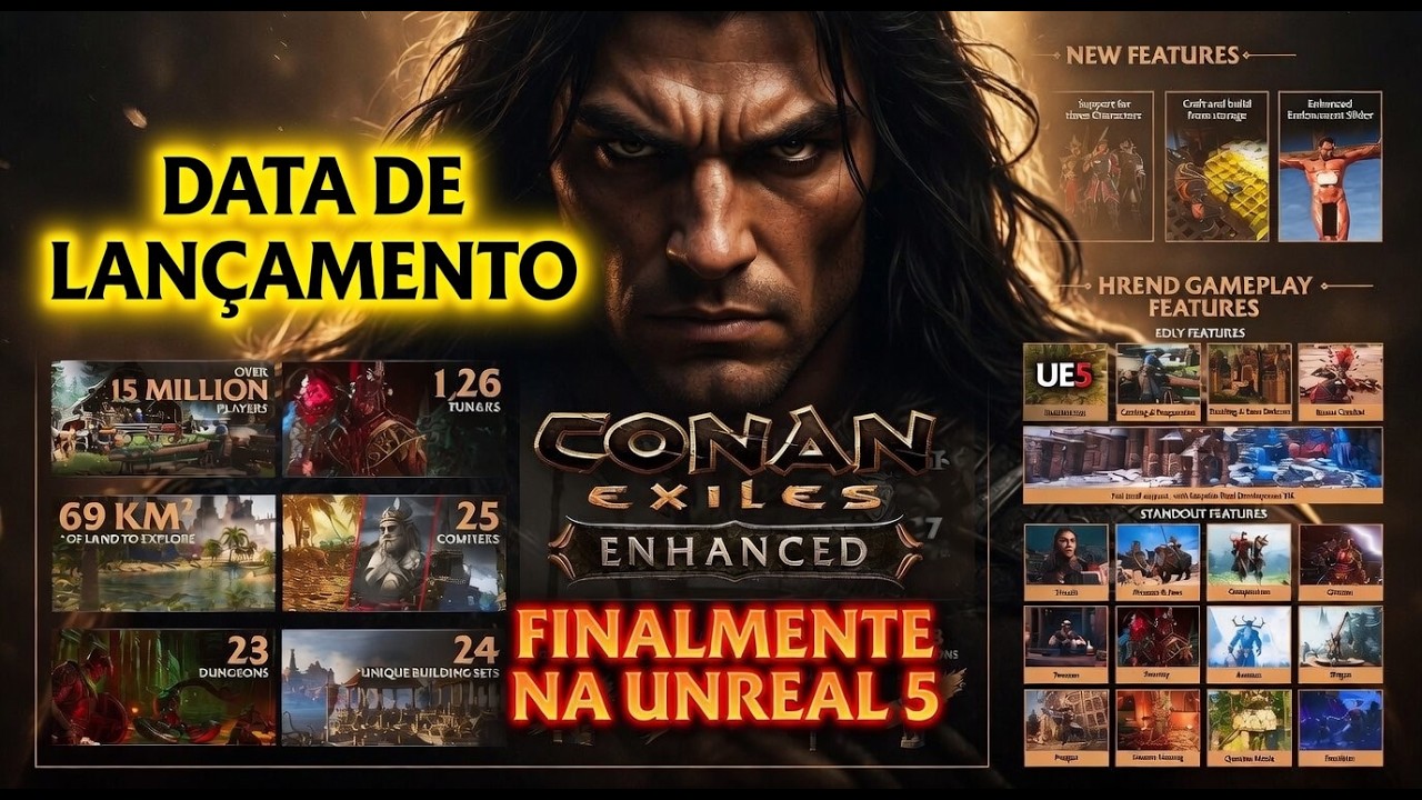 FINALMENTE CONAN EXILES UNREAL 5 ! O FUTURO CHEGOU ! TODOS DETALHES AQUI!