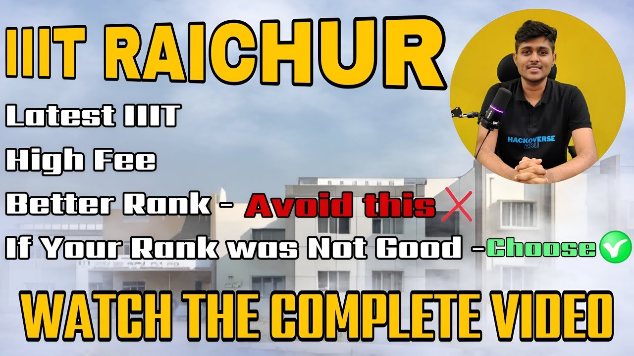 IIIT Raichur English College Review 2026 | Placements, Cutoff, Fees, Hostel, admissions..|
