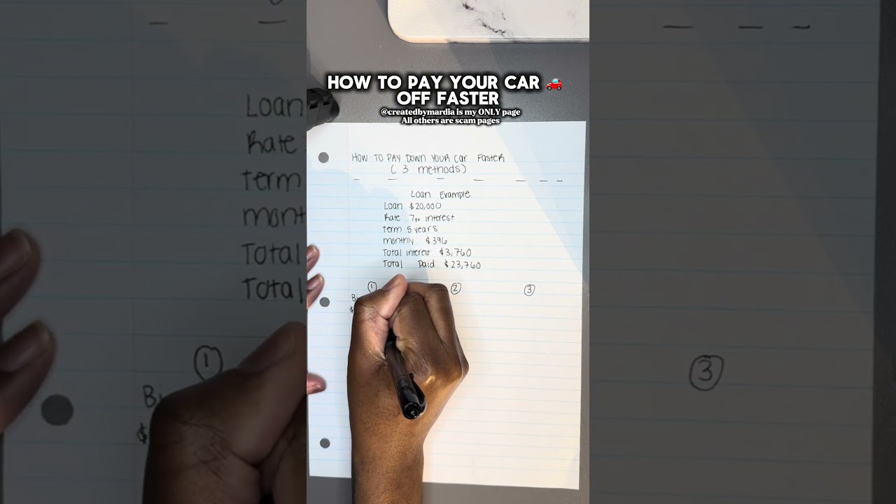 How to pay off your car 🚗 faster! #credit #creditrepair #financialfreedom #loan #money mindset