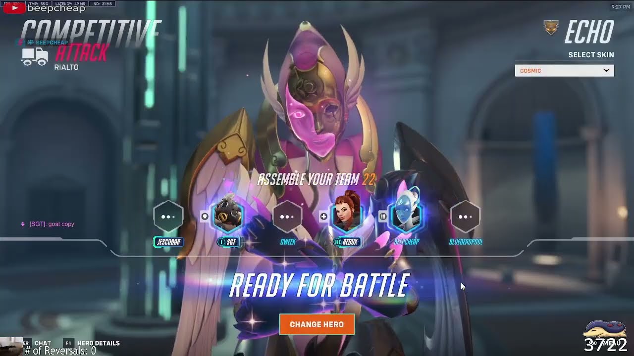 21K DMG! ECHO PERKS - BEEPCHEAP GAMEPLAY OVERWATCH 2 SEASON 15 TOP 500