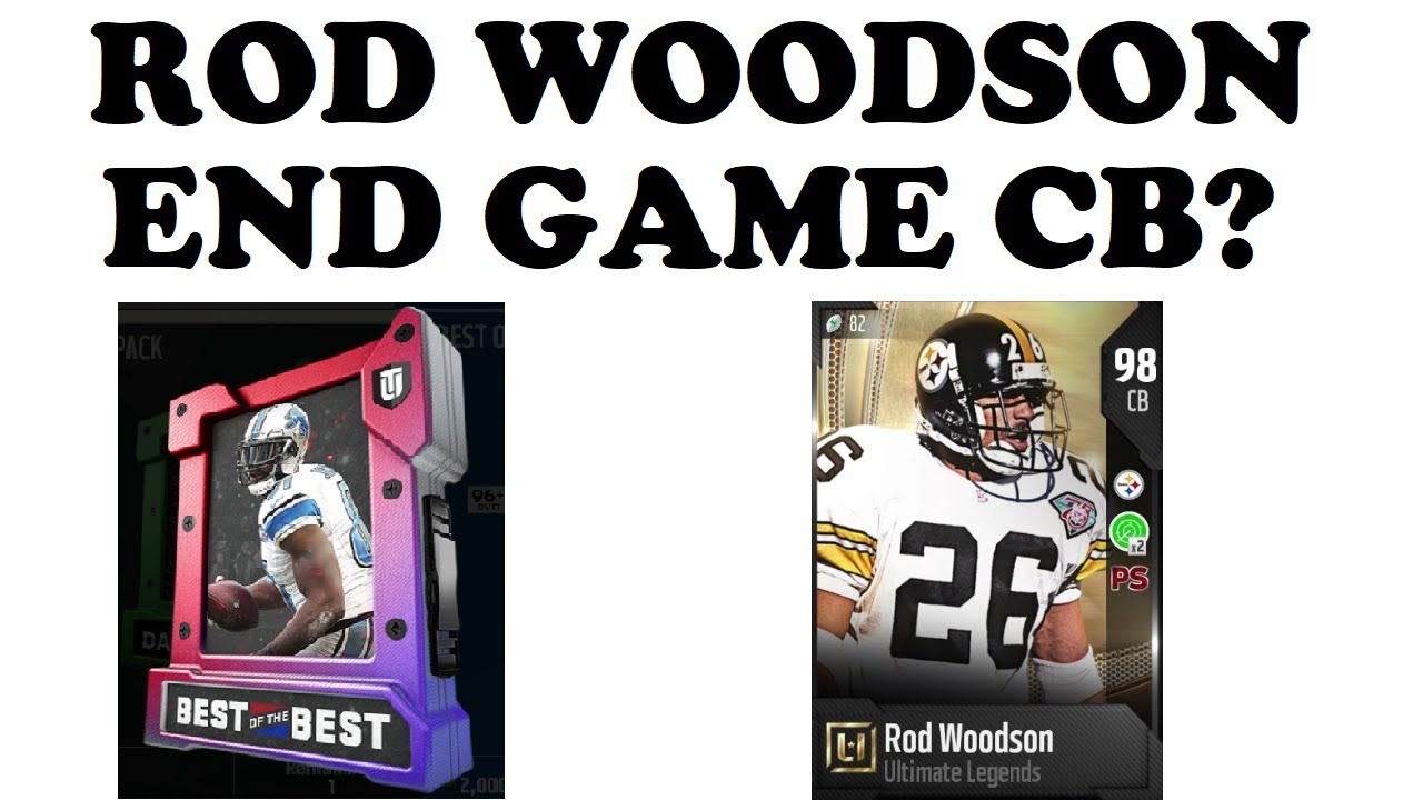 ROD WOODSON GAMEPLAY AND OPENING THE BEST OF THE BEST PACK! MUT 18