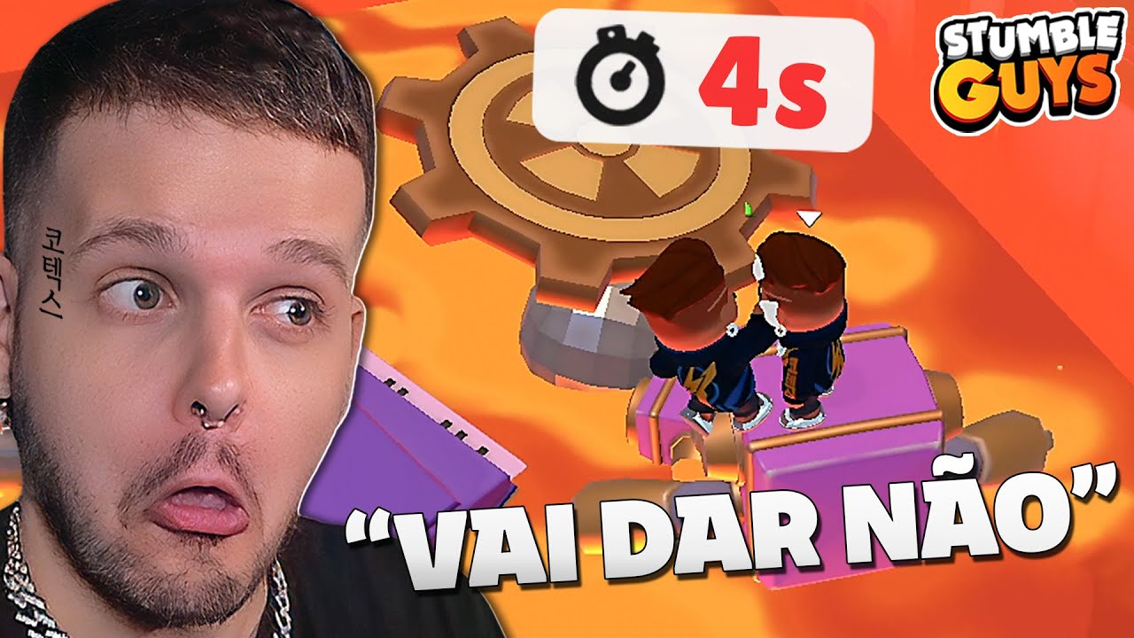 tentamos ZERAR o NOVO chão é LAVA no STUMBLE GUYS! 🔥