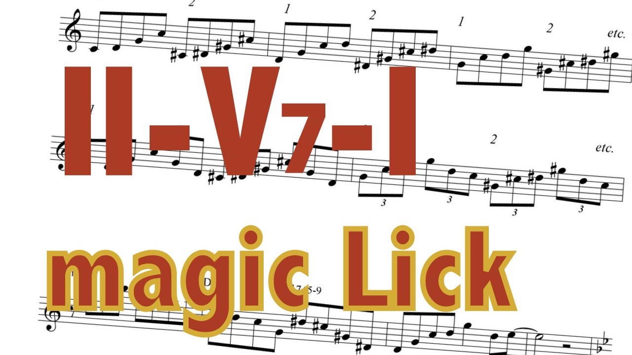II-V-I magic LICK , one lick for 5 different keys!! ENG(sub) Jazz Saxophone Lessons