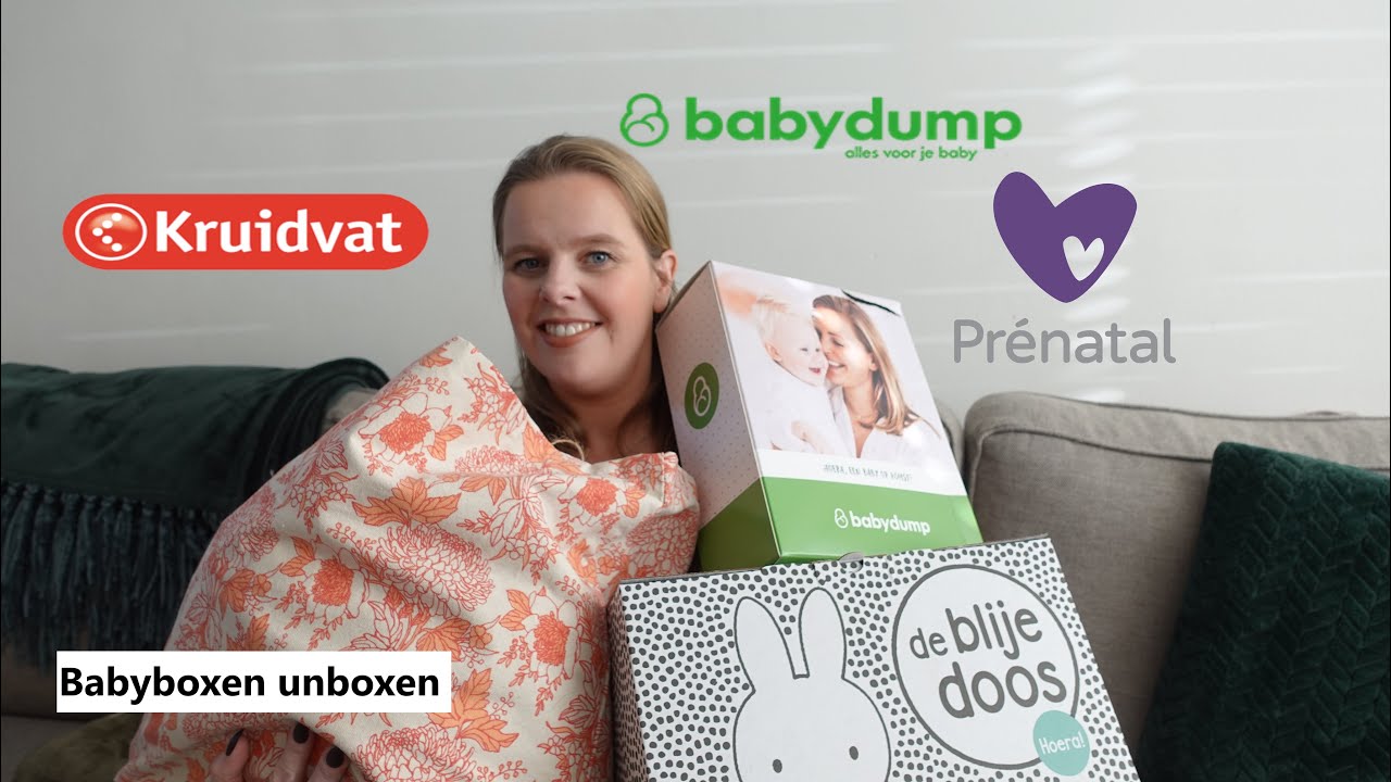 Babyboxen unboxen. Prenetal blije doos, babydump en kruidvat